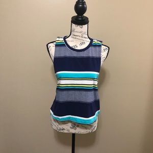 Body Central Hot Gal Blue Sleeveless Crop Top Size XL